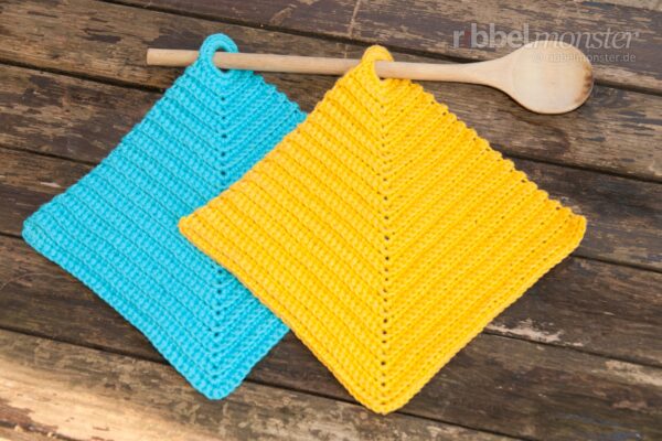 Crochet Pot Holders – Ribbed out of the Corner