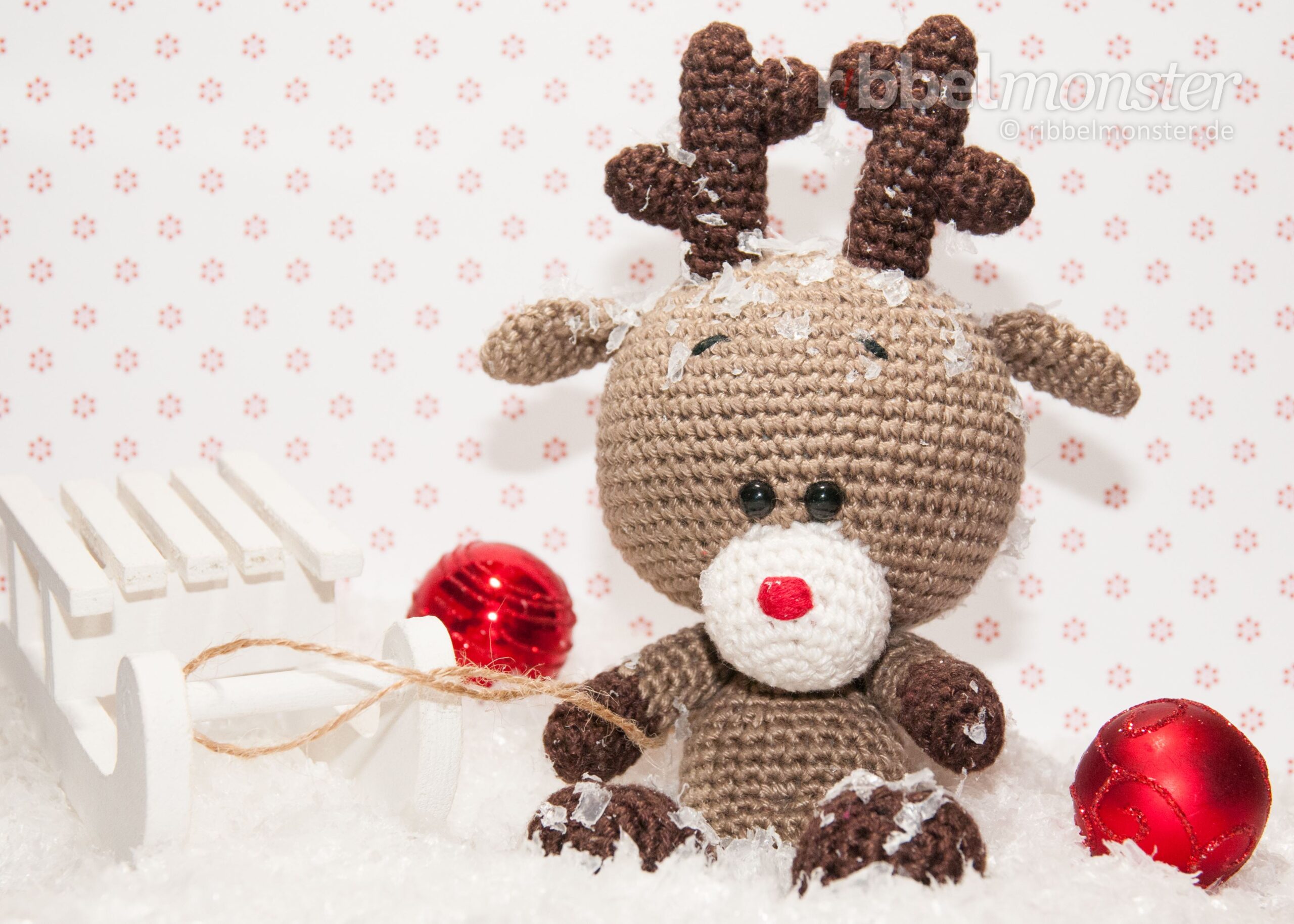Amigurumi - Crochet Reindeer - Rudi - free crochet pattern - gratis pattern - Naminja Serie