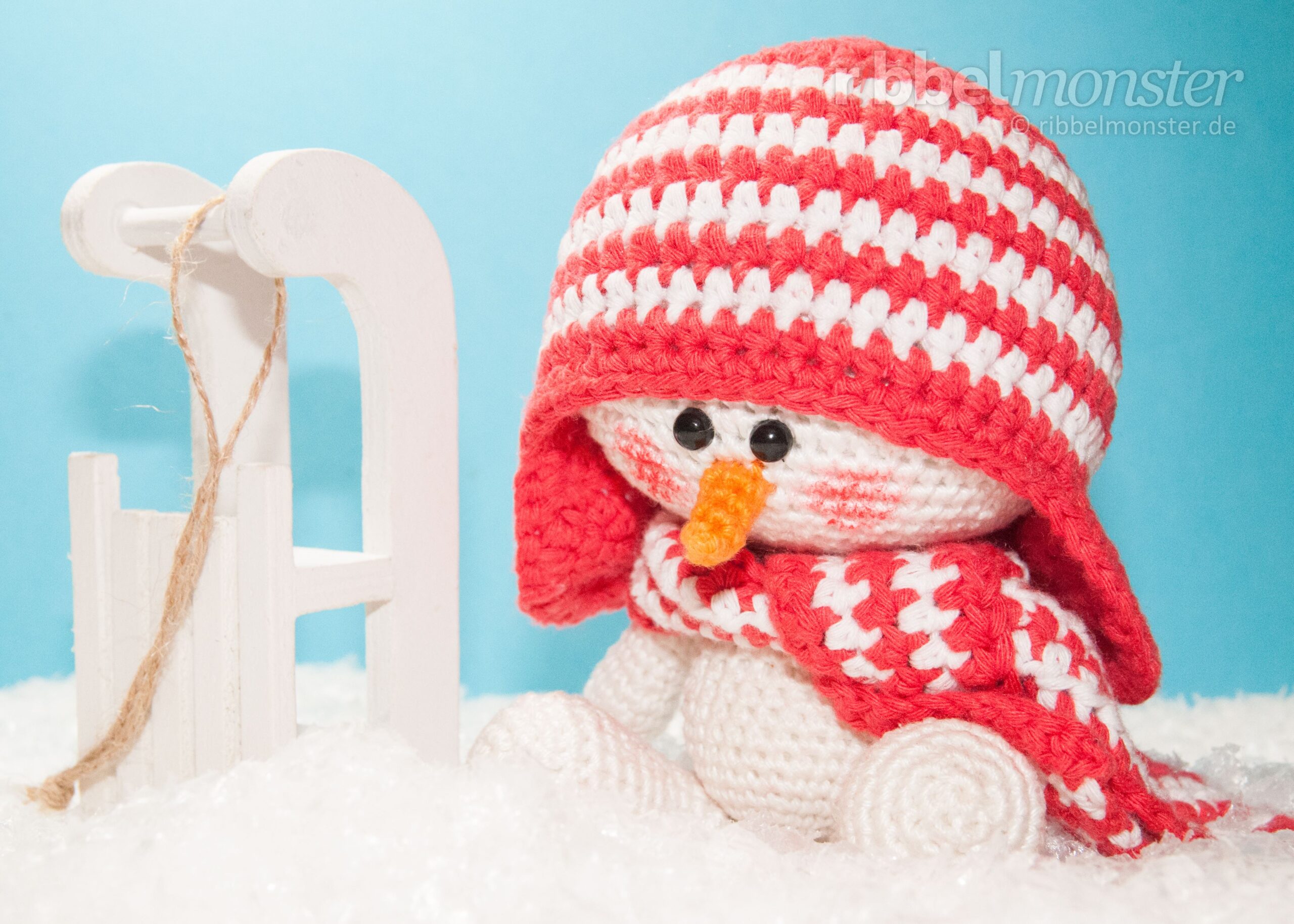 Amigurumi - Crochet Snowman - Sven - pattern - crochet pattern