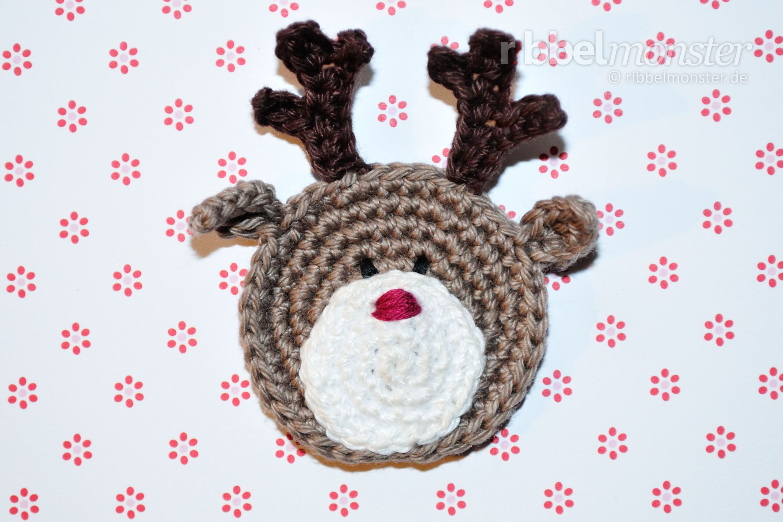 Patch – Crochet Small Reindeer “Rudi”