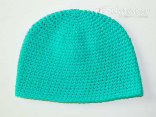 Crochet Hat – Beanie with Double Crochet Stitches in Spiral Rounds