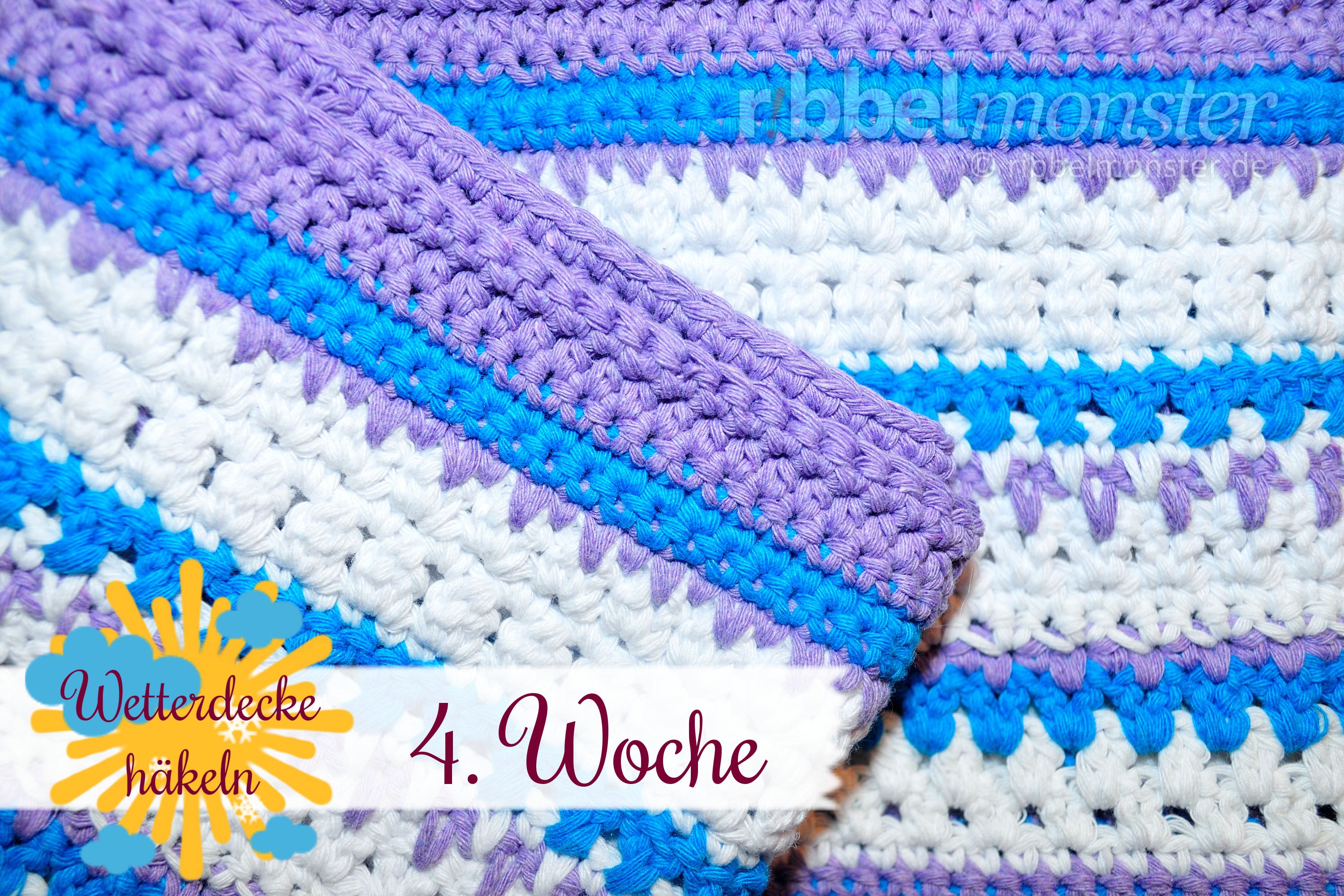 Crochet Weather Blanket CAL 4th Week premium & free patterns